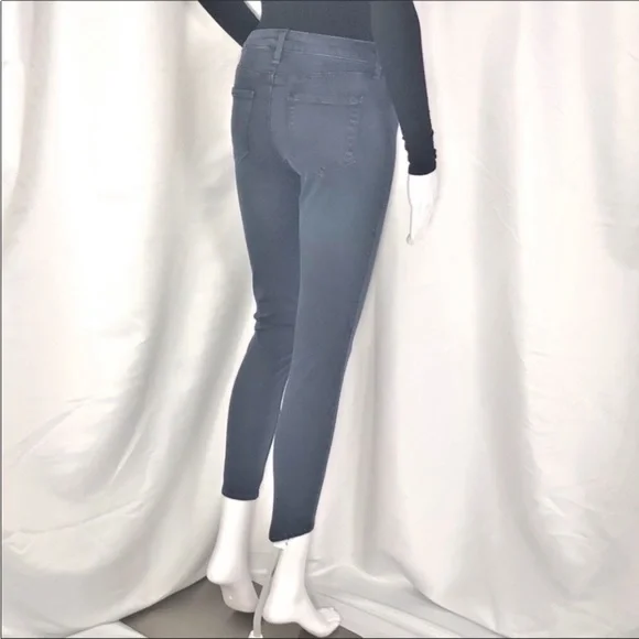 L’Agence Blue Ash Margot High Rise Skinny Crop Sz25 Zip Fly Button Close 5Pocket - Picture 7 of 16